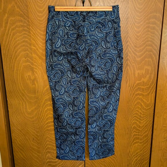 Ralph Lauren blue paisley pants - size 6 - Picture 5 of 6